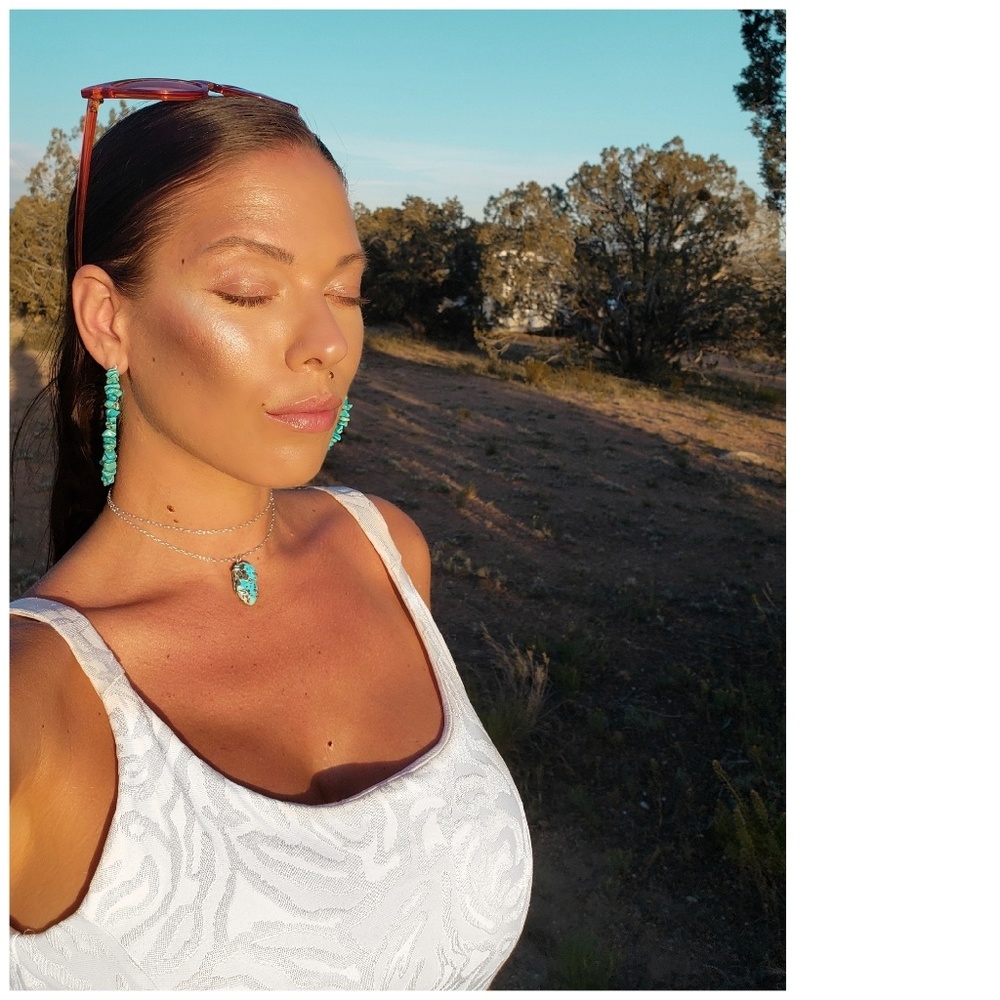 natural turquoise handmade necklace Kπ¦K - Picture 4 of 7